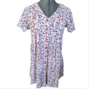Express Tricot‎ floral print baby doll dress
